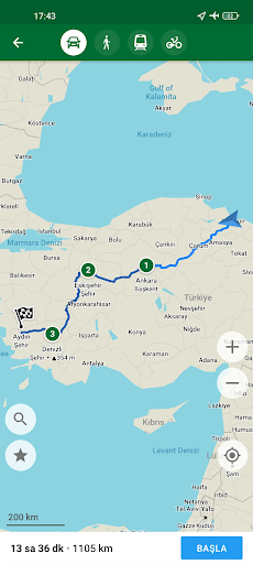 Organic Maps: Haritalar ve GPS ekran görüntüsü