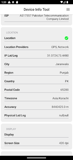 Device Info Tool ekran görüntüsü