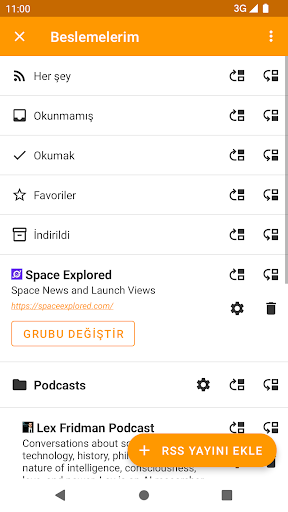 Çevrimdışı RSS Okuyucu ekran görüntüsü
