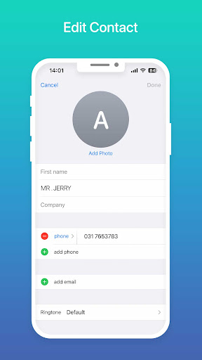 Contacts Phone: Simple & Clean ekran görüntüsü