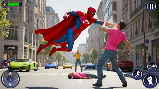 Spider Hero Fight Rescue City ekran görüntüsü