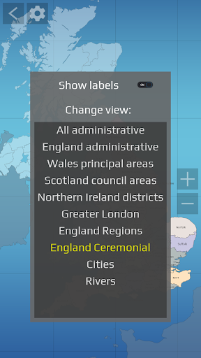 UK Map Quiz ekran görüntüsü