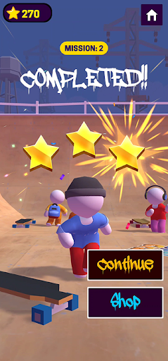 Long Board Crash Run 3D ekran görüntüsü