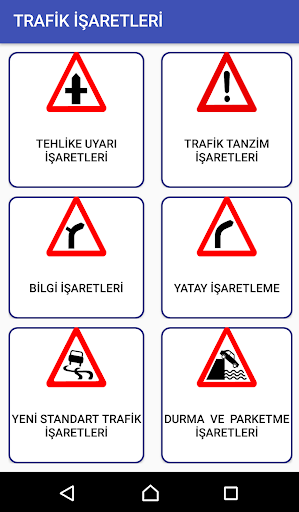 Trafik İşaretleri ekran görüntüsü