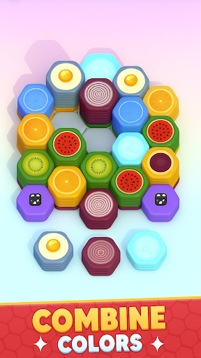 Hexa Fruit: Sort Stack Puzzle ekran görüntüsü