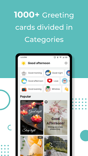 Daily wishes: Gif, Image, Card ekran görüntüsü