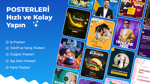 Poster Yapıcı: Hızlı Afiş Yap ekran görüntüsü