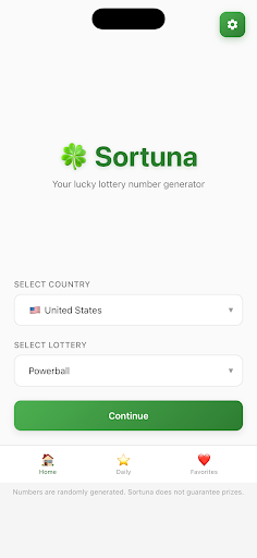 Sortuna - Lottery Numbers ekran görüntüsü