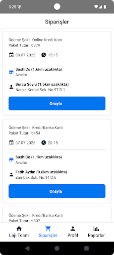 Loji Go - Kurye ekran görüntüsü