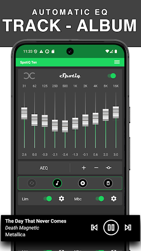 SpotiQ Ten - Equalizer Booster ekran görüntüsü