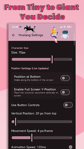 Yumo: Status Bar & Notch Pets ekran görüntüsü