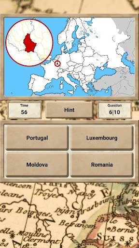 Europe Geography - Quiz Game ekran görüntüsü