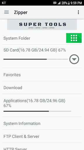 Zipper - File Management ekran görüntüsü