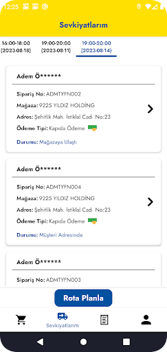 Cepte Şok Kurye ekran görüntüsü