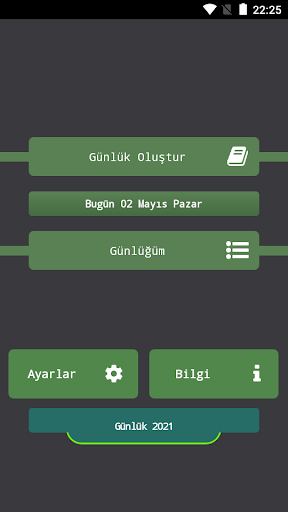 Günlük ekran görüntüsü