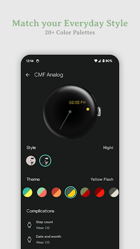 Retro Analog Watch Face ekran görüntüsü