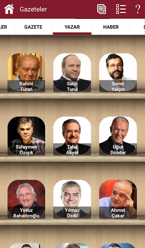 Gazeteler ekran görüntüsü