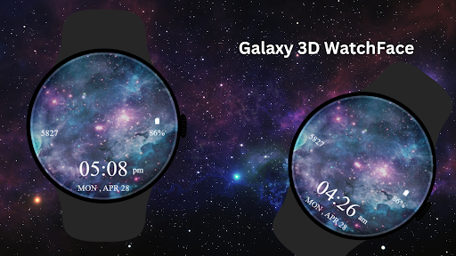 Galaxy 3D Watch Face ekran görüntüsü