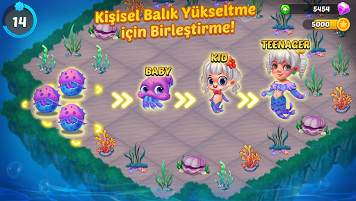 Merge Mermaids-magic puzzles ekran görüntüsü