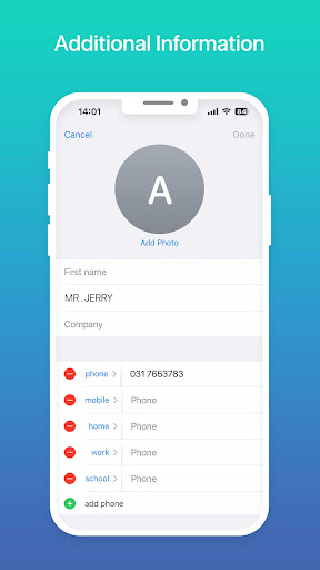 Contacts Phone: Simple & Clean ekran görüntüsü