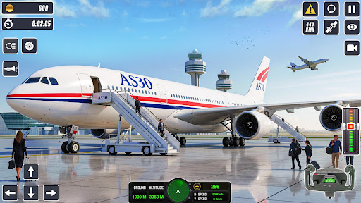 Plane Flight Sim Crash Landing ekran görüntüsü