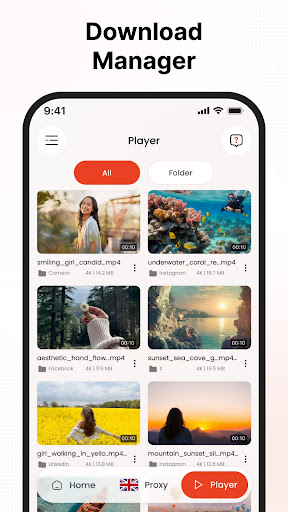 All Video Downloader & Home ekran görüntüsü