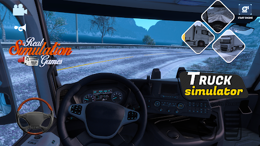 Truck Simulator Euro Snow 2023 ekran görüntüsü