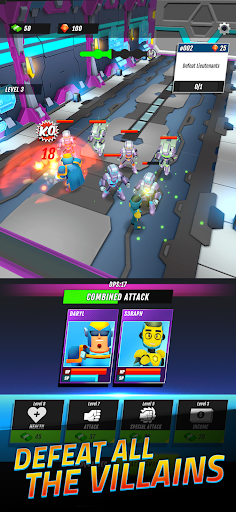 Superheroes Idle RPG League ekran görüntüsü