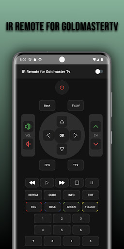 Remote for Goldmaster Tv ekran görüntüsü