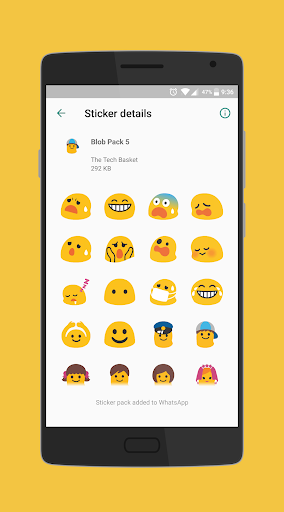 Blob is Back - WAStickerApps ekran görüntüsü