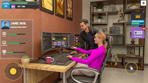 Oyun Dev Story 3D simülatörü ekran görüntüsü