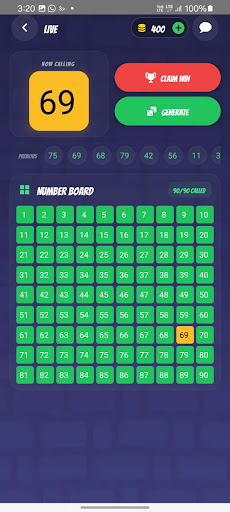 Housie Tambola NumberGenerator ekran görüntüsü