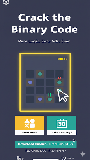 Binary Puzzle Plus ekran görüntüsü