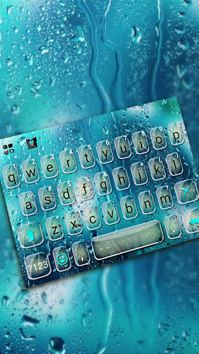 Water Raindrops Klavye Teması ekran görüntüsü