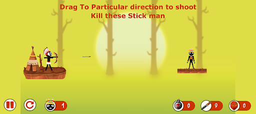 Stickman Hunt: Archery Puzzle ekran görüntüsü