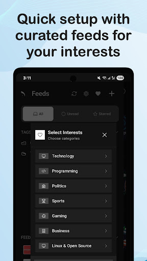 FeedFox - AI RSS News Reader ekran görüntüsü