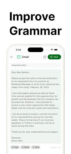 Email Writer Copilot: NexMail ekran görüntüsü