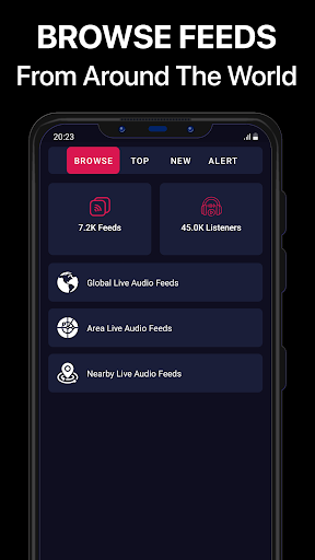 Police Scanner Pro - App ekran görüntüsü