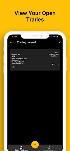 Trading Journal ekran görüntüsü