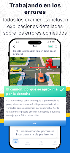 Emyat: Autoescuela tests DGT ekran görüntüsü