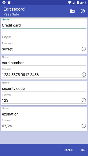 Pass Safe ekran görüntüsü