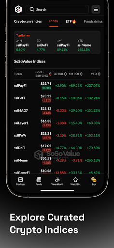 SoSoValue: Crypto Tracker ekran görüntüsü