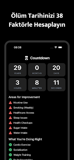 Life Expectancy AI Countdown ekran görüntüsü