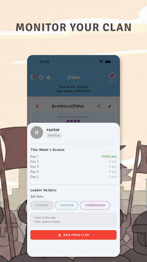 Clan War Calculator ekran görüntüsü