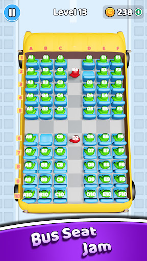 Bus Seat Jam 3D - Sorting Game ekran görüntüsü