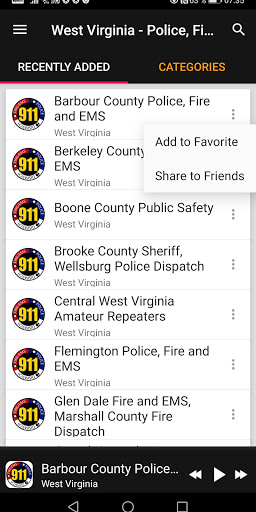 Police Scanner West Virginia ekran görüntüsü