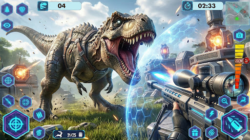 Dino Hunter Wild Shooting Game ekran görüntüsü