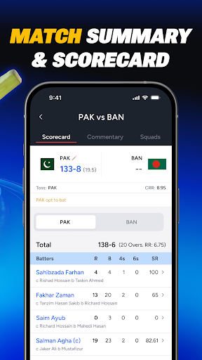 Cricket Score: Live Stats ekran görüntüsü