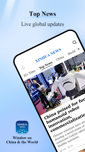 Xinhua News ekran görüntüsü