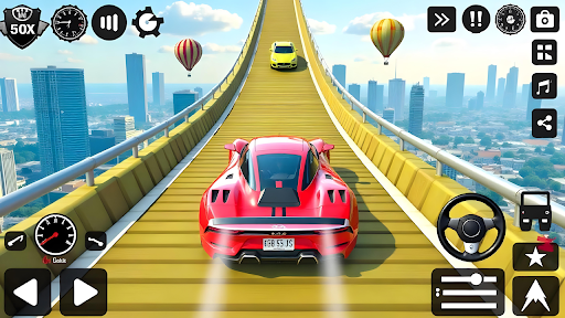 Kids Car Stunts Race Game ekran görüntüsü